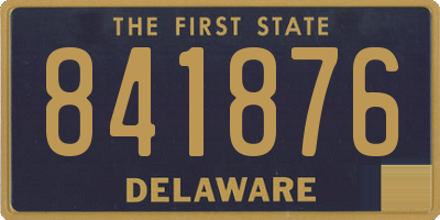 DE license plate 841876