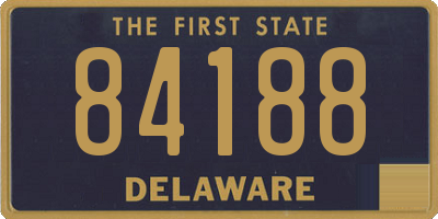 DE license plate 84188