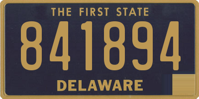 DE license plate 841894
