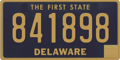DE license plate 841898