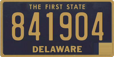 DE license plate 841904