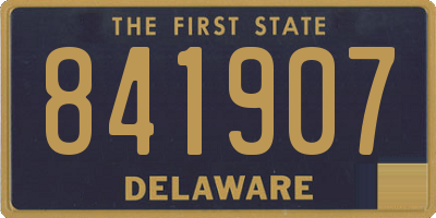 DE license plate 841907