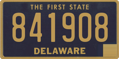 DE license plate 841908