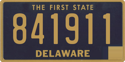 DE license plate 841911