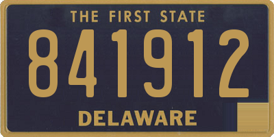 DE license plate 841912