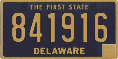 DE license plate 841916