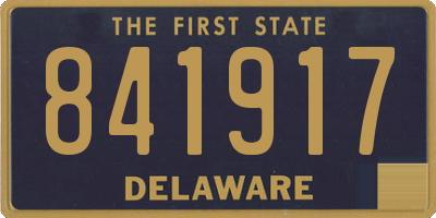 DE license plate 841917