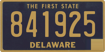 DE license plate 841925