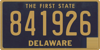 DE license plate 841926