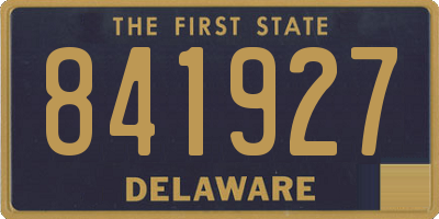 DE license plate 841927