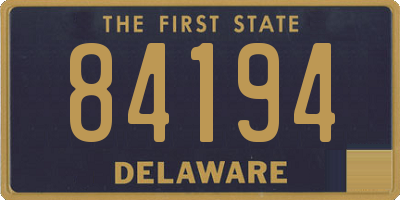 DE license plate 84194