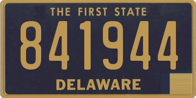 DE license plate 841944