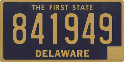 DE license plate 841949