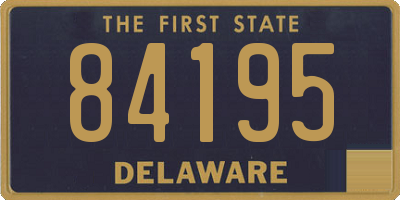 DE license plate 84195