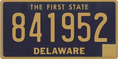 DE license plate 841952