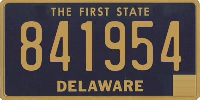 DE license plate 841954
