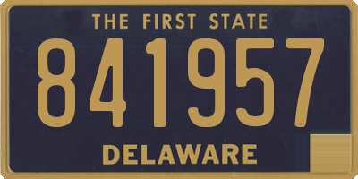 DE license plate 841957