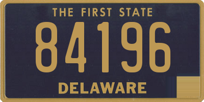 DE license plate 84196