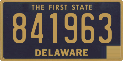 DE license plate 841963