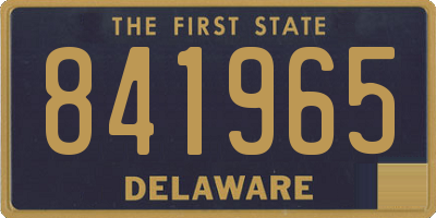 DE license plate 841965