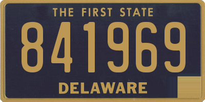 DE license plate 841969