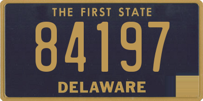 DE license plate 84197