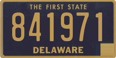 DE license plate 841971