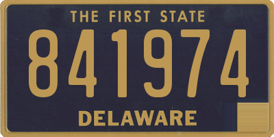 DE license plate 841974