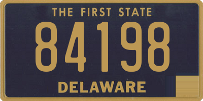 DE license plate 84198