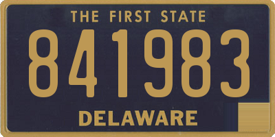 DE license plate 841983