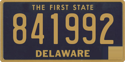DE license plate 841992