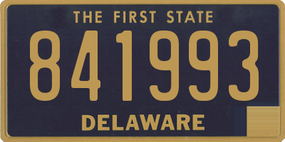 DE license plate 841993