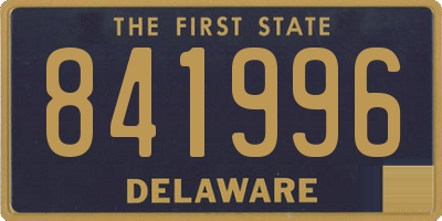 DE license plate 841996