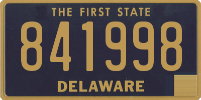 DE license plate 841998