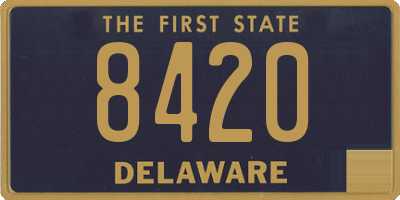 DE license plate 8420