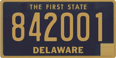 DE license plate 842001