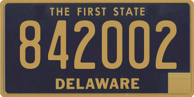 DE license plate 842002