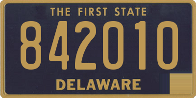 DE license plate 842010