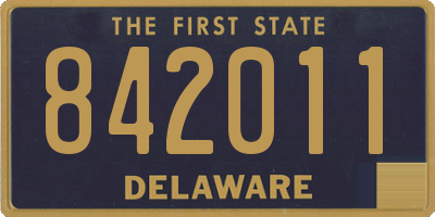 DE license plate 842011
