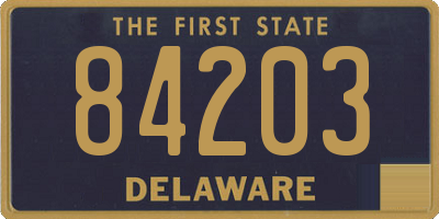 DE license plate 84203