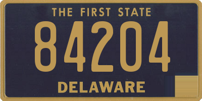 DE license plate 84204