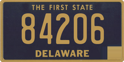 DE license plate 84206