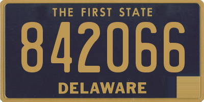 DE license plate 842066