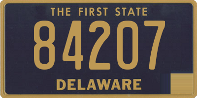 DE license plate 84207