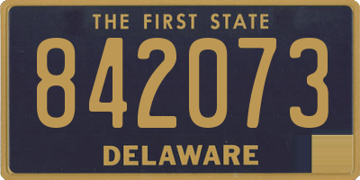 DE license plate 842073