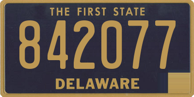DE license plate 842077