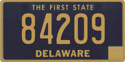DE license plate 84209