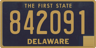DE license plate 842091