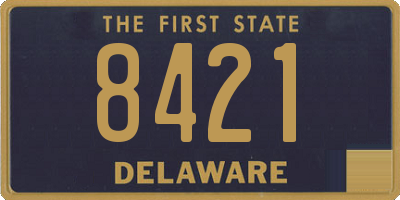 DE license plate 8421