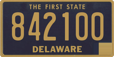 DE license plate 842100